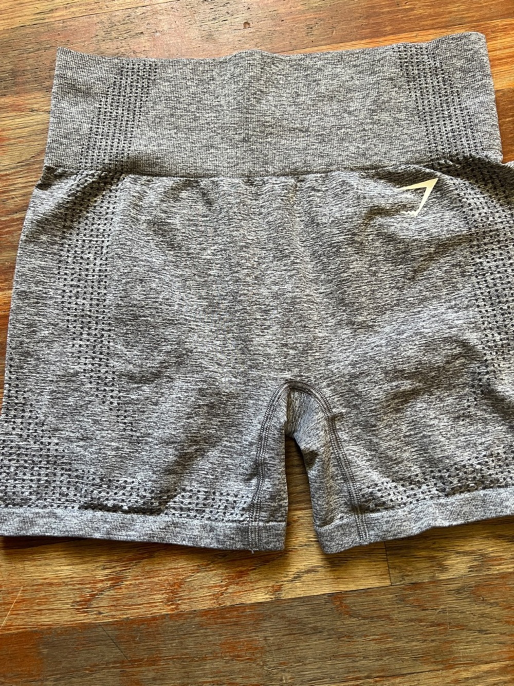 Gymshark Grey Seamless High-Waist Bike Shorts